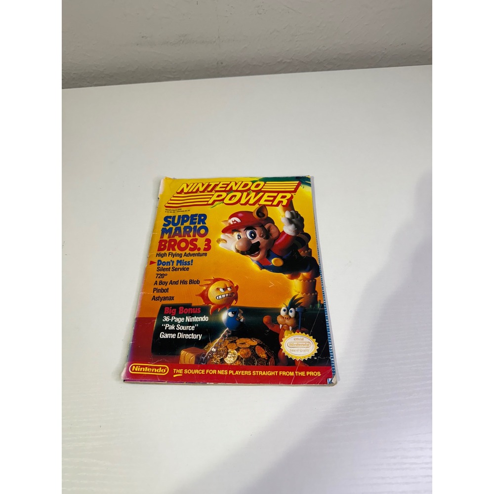 Vintage Nintendo Power Magazine March April 1990 Vol 11 Super Mario Bros 3 NES